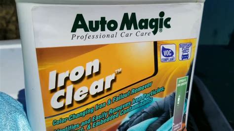 The ultimate iron cleaner: auto magic iron clear